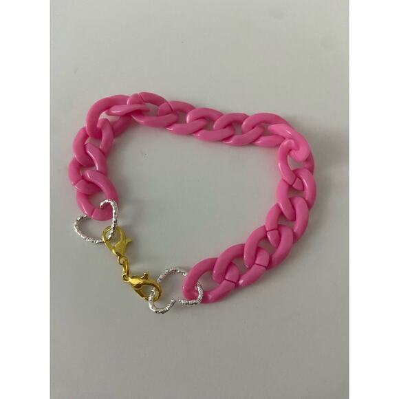 pink chain bracelet - Picture 3 of 4